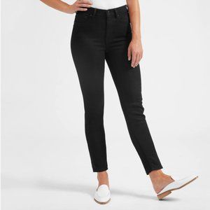 Black Everlane High Rise Slim Straight Ankle sz 27